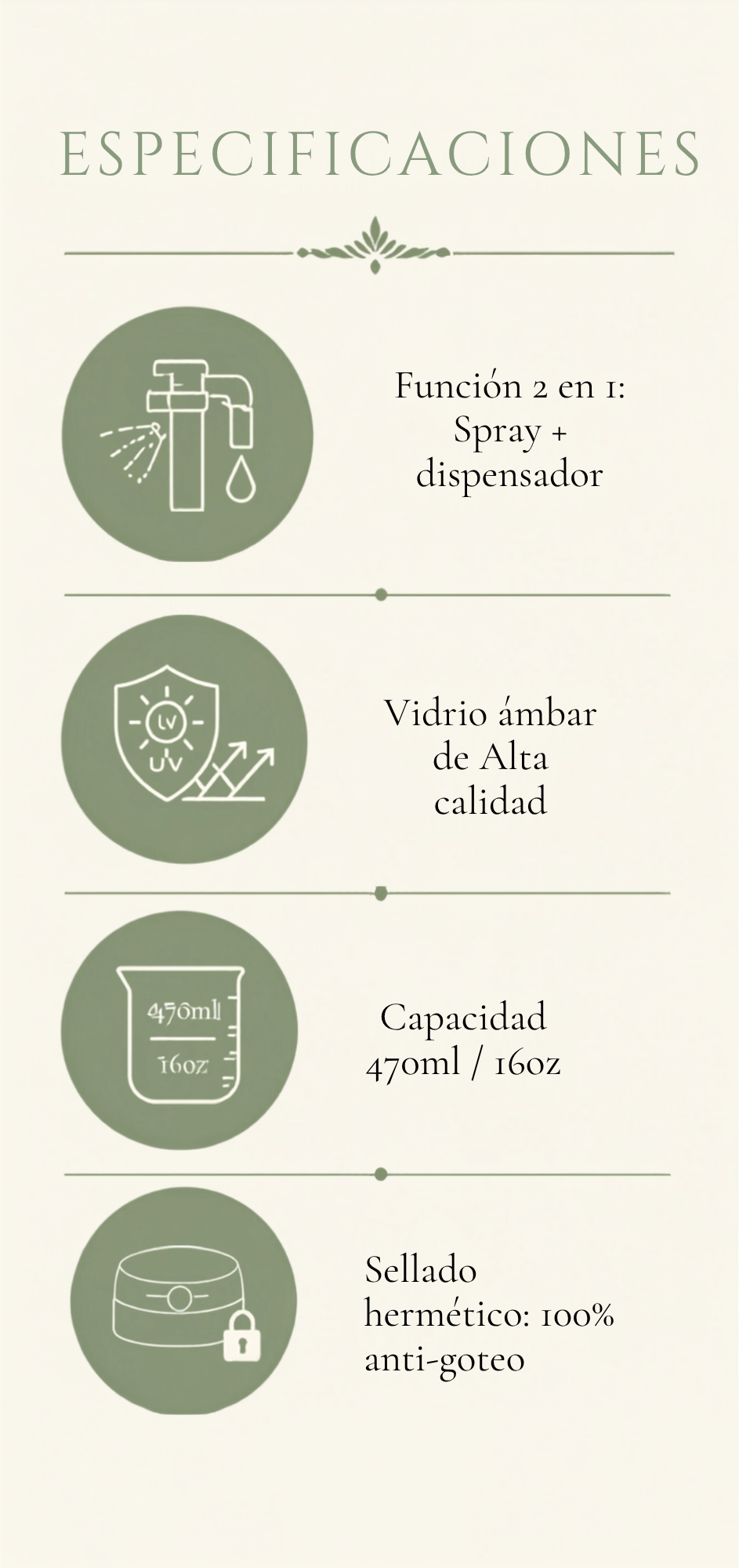 Dispensador y pulverizador de aceite 2 en 1 ROFA – vista 5