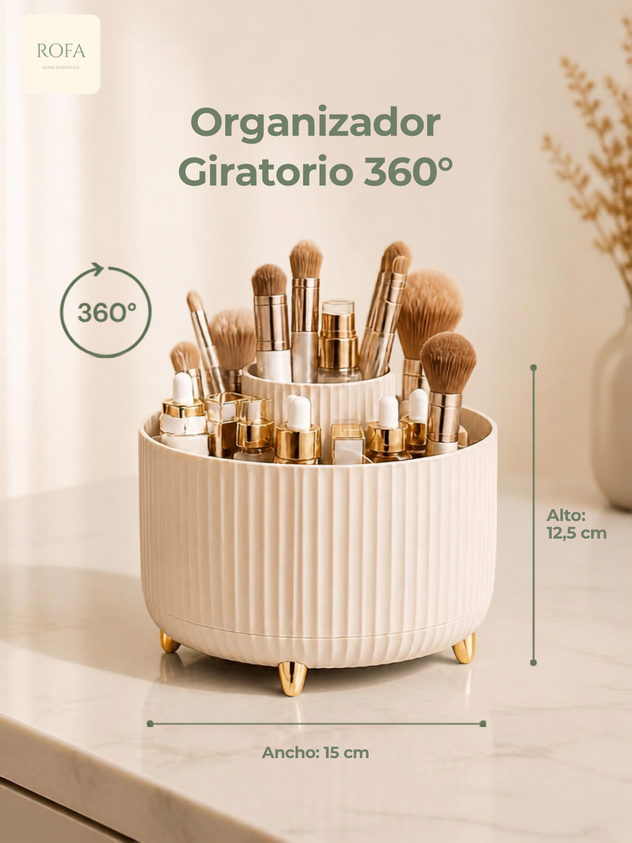Organizador de Maquillaje Giratorio 360°