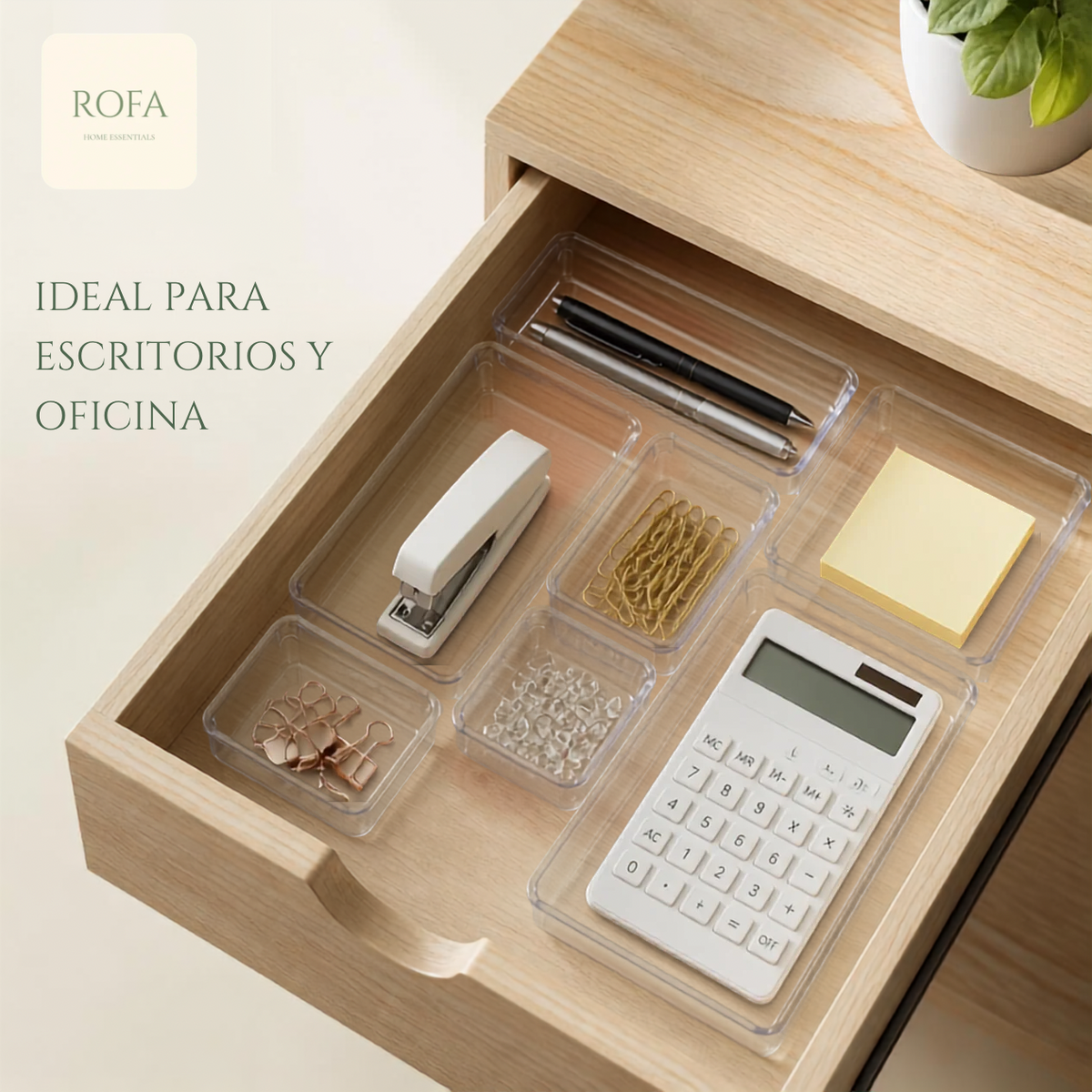 ROFA ClearBox™, set de 7 organizadores transparentes – vista 3